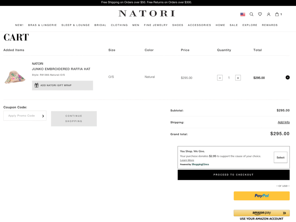 Checkout Page