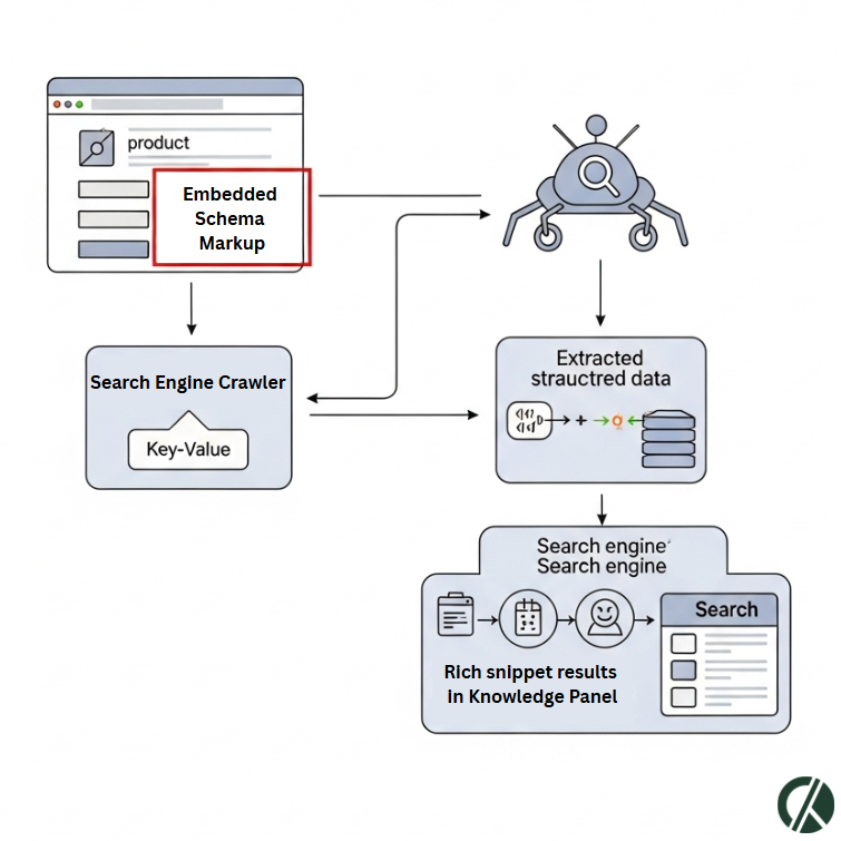 Schema markup visualized for AI and generative engines